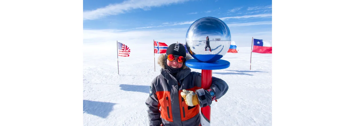 Gikk som en klokke  alene til Sydpolen