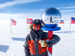 Gikk som en klokke  alene til Sydpolen