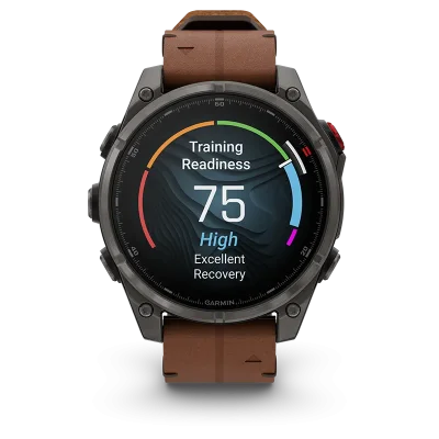 fenix 8 Pro, LTE, 47mm,Saph,CrbnGryTi,Blk/Chsnt Lthr, EMEA