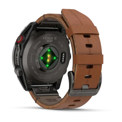 fenix 8 Pro, LTE, 47mm,Saph,CrbnGryTi,Blk/Chsnt Lthr, EMEA