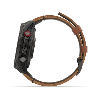 fenix 8 Pro, LTE, 47mm,Saph,CrbnGryTi,Blk/Chsnt Lthr, EMEA