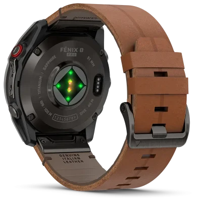 fenix 8 Pro, LTE, 51mm,Saph,CrbnGryTi,Blk/Chsnt Lthr, EMEA