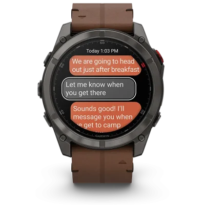 fenix 8 Pro, LTE, 51mm,Saph,CrbnGryTi,Blk/Chsnt Lthr, EMEA
