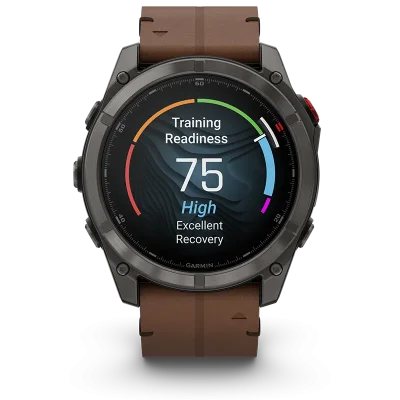 fenix 8 Pro, LTE, 51mm,Saph,CrbnGryTi,Blk/Chsnt Lthr, EMEA