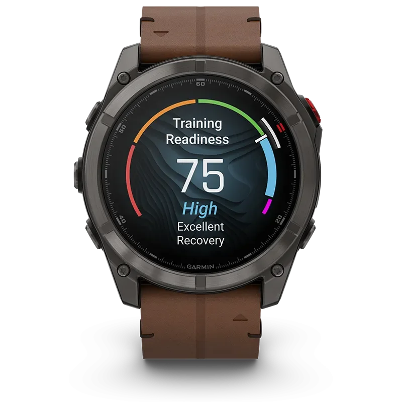 fenix 8 Pro, LTE, 51mm,Saph,CrbnGryTi,Blk/Chsnt Lthr, EMEA