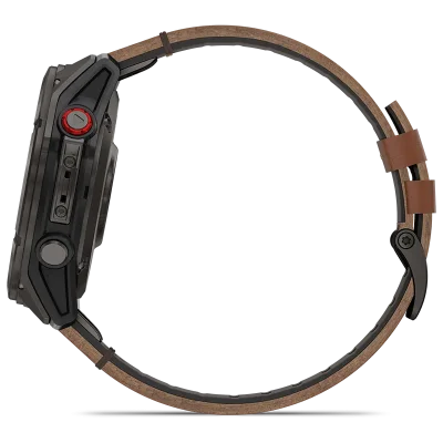 fenix 8 Pro, LTE, 51mm,Saph,CrbnGryTi,Blk/Chsnt Lthr, EMEA