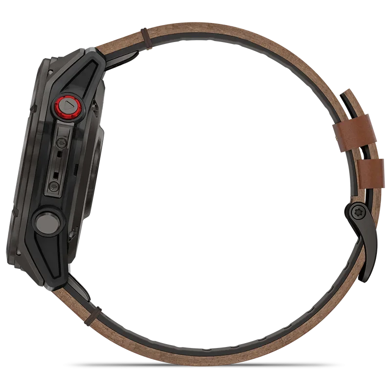 fenix 8 Pro, LTE, 51mm,Saph,CrbnGryTi,Blk/Chsnt Lthr, EMEA