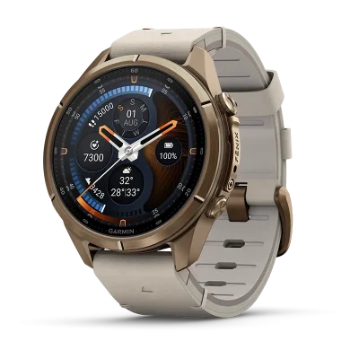 Fenix 9 Pro 43mm,AMOLED,inReach,Gold,Lthr bd,WC,EMEA/AUS/AFR