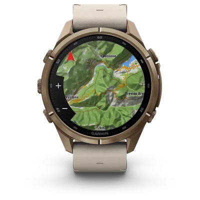Fenix 9 Pro 43mm,AMOLED,inReach,Gold,Lthr bd,WC,EMEA/AUS/AFR
