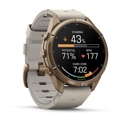 Fenix 9 Pro 43mm,AMOLED,inReach,Gold,Lthr bd,WC,EMEA/AUS/AFR