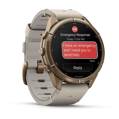 Fenix 9 Pro 43mm,AMOLED,inReach,Gold,Lthr bd,WC,EMEA/AUS/AFR
