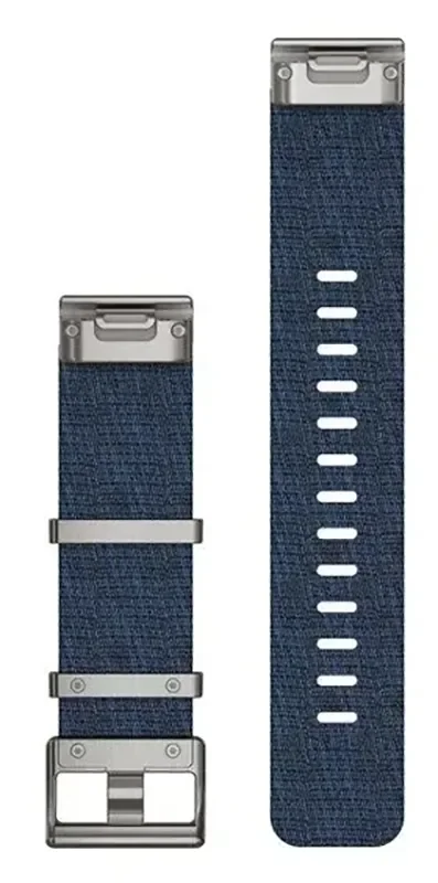 Acc, MARQ, QuickFit 22m, Jacquard Weave Nylon Strap, Indigo