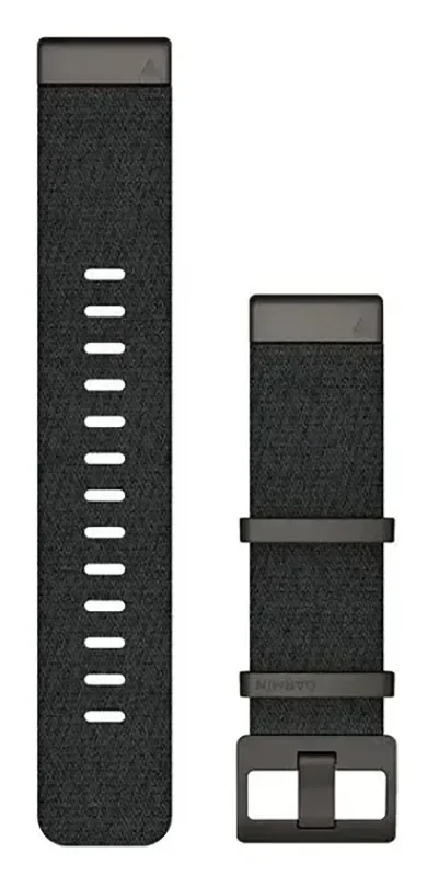 Acc,MARQ, QuickFit 22m, Jacquard Weave Nylon Strap,Hthrd Blk