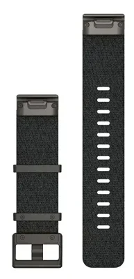 Acc,MARQ, QuickFit 22m, Jacquard Weave Nylon Strap,Hthrd Blk