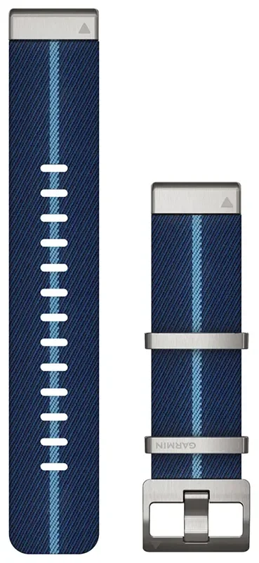 Acc, MARQ GEN2 QF 22, Jacquard Nylon Strap, Indigo Striped