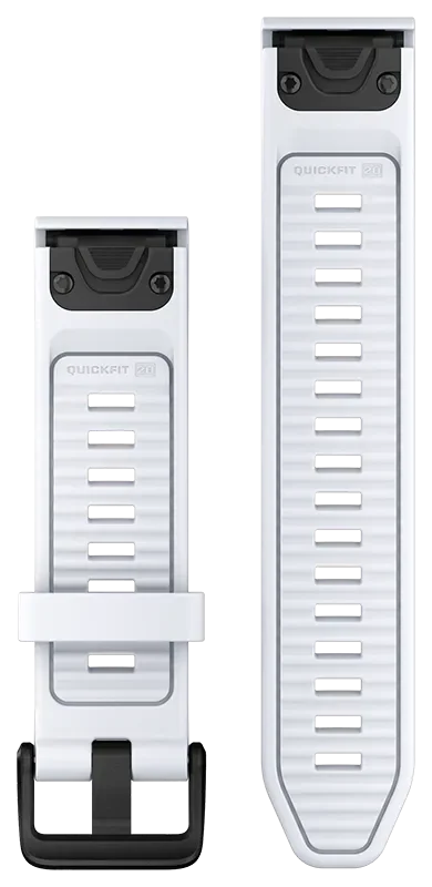 Acc, fenix 8, 20mm QF Whitestone Silicone Band, WW/Asia