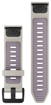 Acc, fenix 8, 20mm QF Fog Gray/Lavender Silicn Bnd, WW/Asia