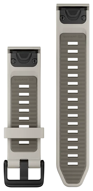 Acc, fenix 8, 20mm QF Fog Gry/Dark Sndstn Silicn Bnd,WW/Asia