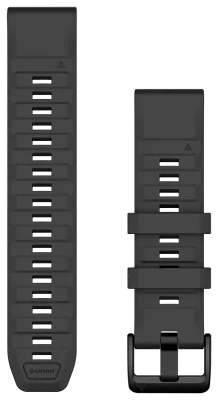 Acc, fenix 8, 22mm, QF Graphite Silicone Band, WW/Asia