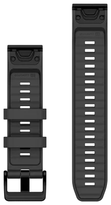 Acc, fenix 8, 22mm, QF Graphite Silicone Band, WW/Asia