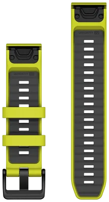 Acc, fenix 8, 22mm, QF AmpYellow/Grph Silicone Band, WW/Asia