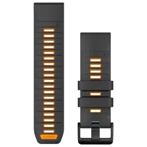 Acc, fenix 8, 26mm, QF Graphite/SparkOrg SiliconeBnd,WW/Asia