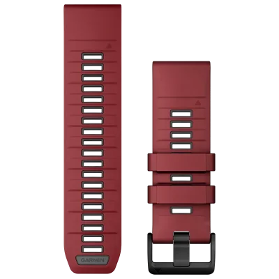 Acc, fenix 8, 26mm, QF Marsala/Graphite Silicone Bnd,WW/Asia