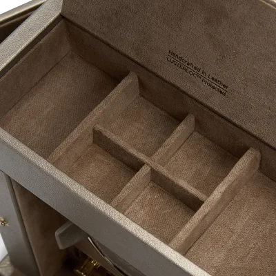 WOLF1834 PALERMO SINGLE WINDER W/ STORAGE - PEWTER