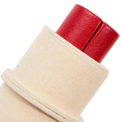 WOLF1834 PALERMO DOUBLE WATCH ROLL WITH JEWELRY POUCH - RED