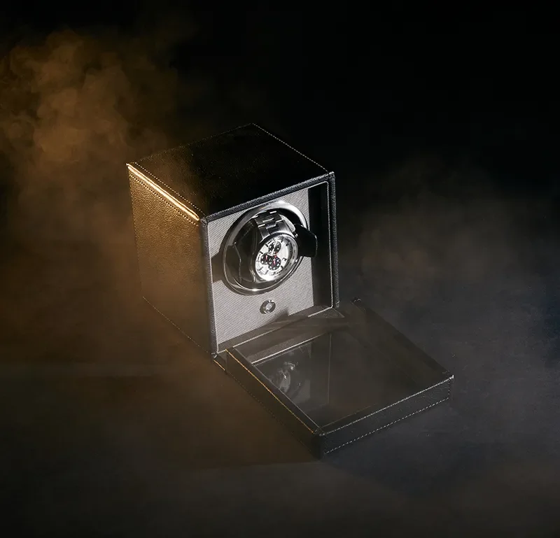 WOLF1834 CUB WINDER W/ COVER - BLACK