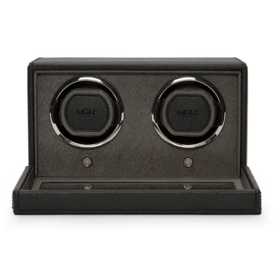 WOLF1834 CUB DOUBLE WATCH WINDER WITH COVER