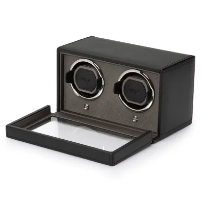 WOLF1834 CUB DOUBLE WATCH WINDER WITH COVER