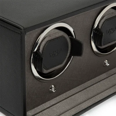 WOLF1834 CUB DOUBLE WATCH WINDER WITH COVER