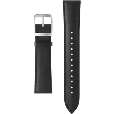 LEATHER STRAP 20MM BLACK