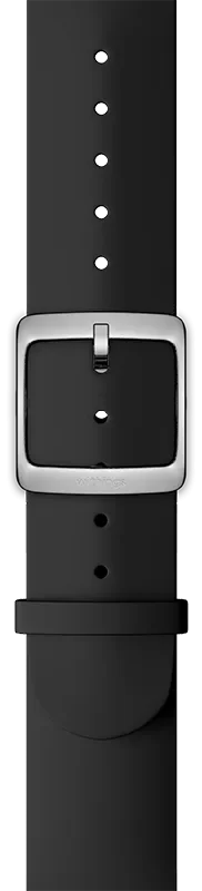 SILICONE STRAP 20MM BLACK