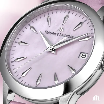 Maurice Lacroix 751006-SS001-560-6 dameklokke elegant perlemor kvarts