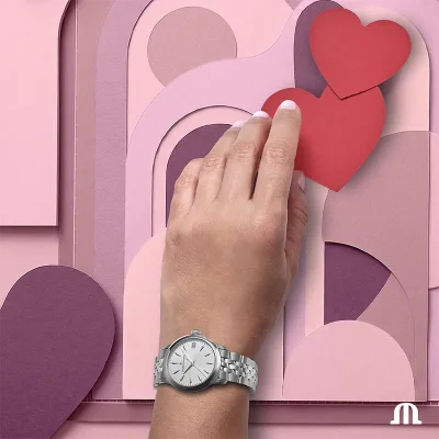 Maurice Lacroix 751006-SS002-130-1 dameklokke s�lv quartz 33 mm