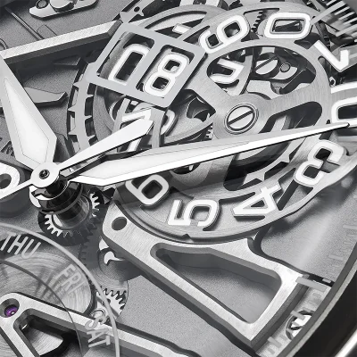 Maurice Lacroix 758008-SS001-090-2 herreklokke i s�lv med safirglass