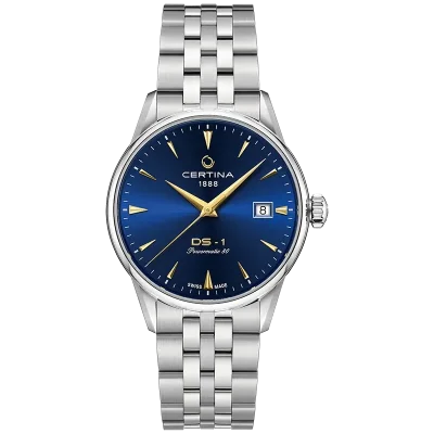 Certina C0292071104100 unisex klokke bl� safirglass 38 mm