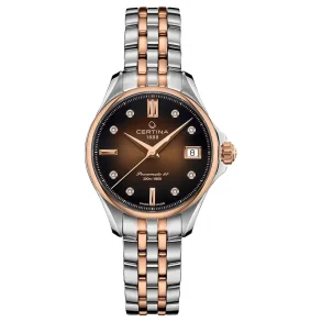 Certina C0322072229600 DS Action dameklokke brun safirglass