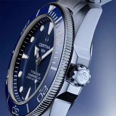 Certina DS Action bl� herreklokke C0484074404100