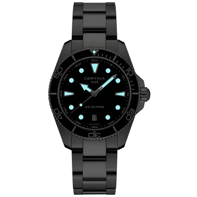Certina DS Action C0484101105100 Herreklokke svart 40 mm