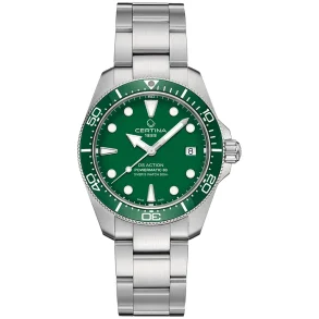 Certina DS Action gr�nn unisexklokke C0488071109100