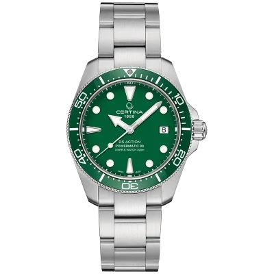 Certina DS Action gr�nn unisexklokke C0488071109100