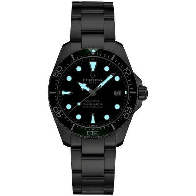 Certina DS Action gr�nn unisexklokke C0488071109100