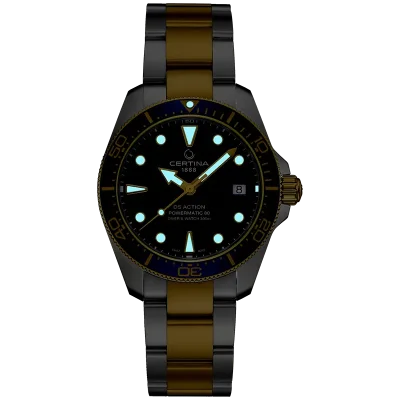 Certina DS Action Bl� Safirglass 38 mm C0488072204100