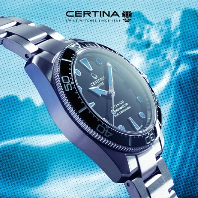 Certina DS Action C0488074408100 Unisex Klokke Gr� Safirglass 38 mm