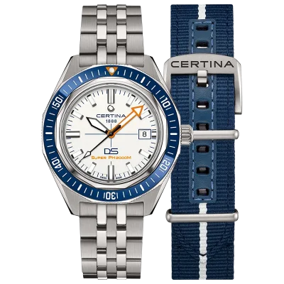 Certina C0506074401102 Herreklokke DS PH Hvit Safirglass