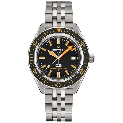 Certina C0506074405102 Herreklokke Svart 43 mm