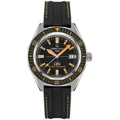 Certina C0506074405102 Herreklokke Svart 43 mm